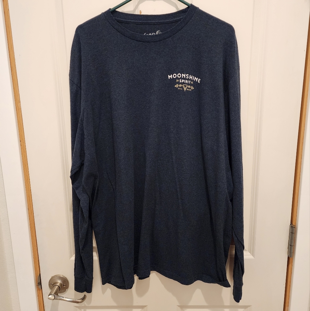 Moonshine Spirt Brand Long Sleeve Logo T-Shirt, Size XL